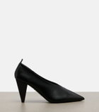 Loewe Origami Cubic leather pumps
