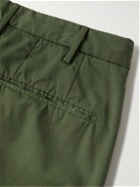 Incotex - Venezia 1951 Slim-Fit Straight-Leg Cotton-Blend Twill Trousers - Green