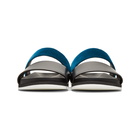 Haider Ackermann Black and Blue Strap Sandals