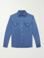 J. Mueser - TENCEL™ Lyocell-Twill Shirt - Blue