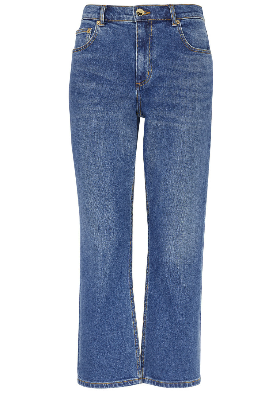 デニム・ジーパン Tory Burch Jeans Denim A Zampa Tory Burch Cropped Flared Jeans Denim Tory Burch