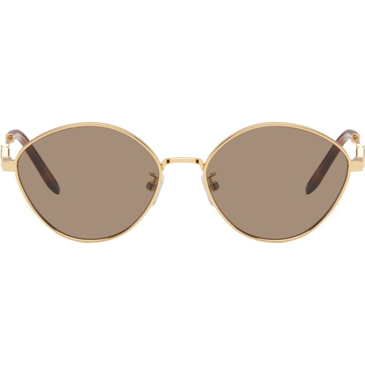 Photo: Fendi Gold FF Diamonds Sunglasses