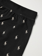 POLO RALPH LAUREN - Logo-Print Cotton-Jersey Pyjama Shorts - Black