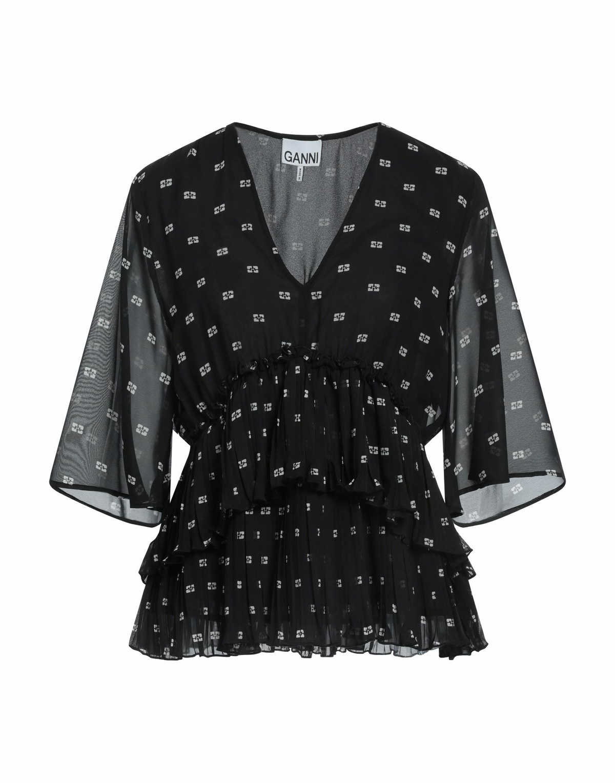 Ganni Womens Top in Black