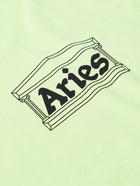 Aries - Temple Logo-Print Cotton-Jersey T-Shirt - Green