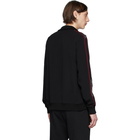 Alexander McQueen Black Crepe Logo Tape Track Jacket