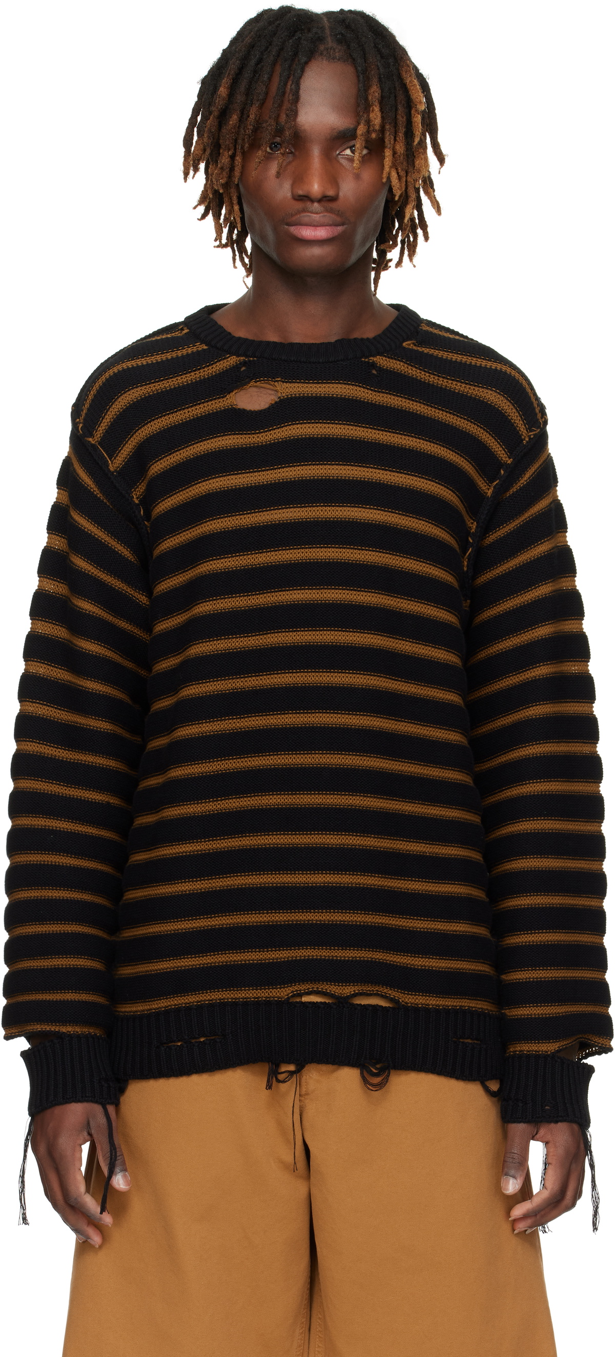 MM6 MAISON MARGIELA ニット ロールネック セーター MM6 Maison Margiela (エムエムシックス メゾン マルジェラ) ダメージ