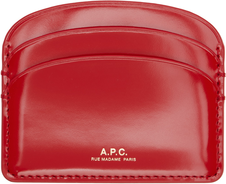 Photo: A.P.C. Red Demi-Lune Card Holder
