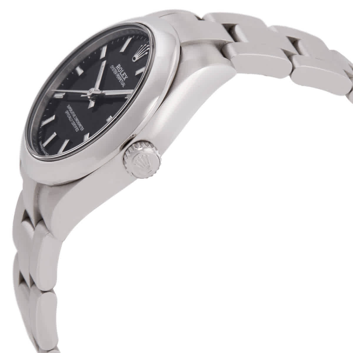 Rolex Oyster Perpetual Automatic Chronometer Black Dial Unisex Watch 177200-0019