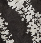 Nanushka - Lars Camp-Collar Printed Cotton-Voile Shirt - Black