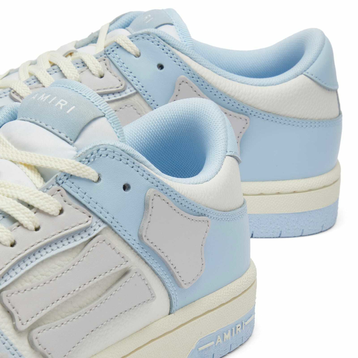 AMIRI Women's Two-Tone Skel Top Low Sneaker in Blue/White/Grey