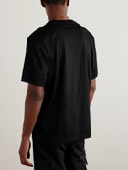 Stone Island - Logo-Embroidered Cotton-Jersey T-Shirt - Black