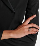 McQueen Skull embellished ring