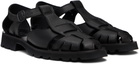 HEREU Black Pesca Sport Grainy Sandals