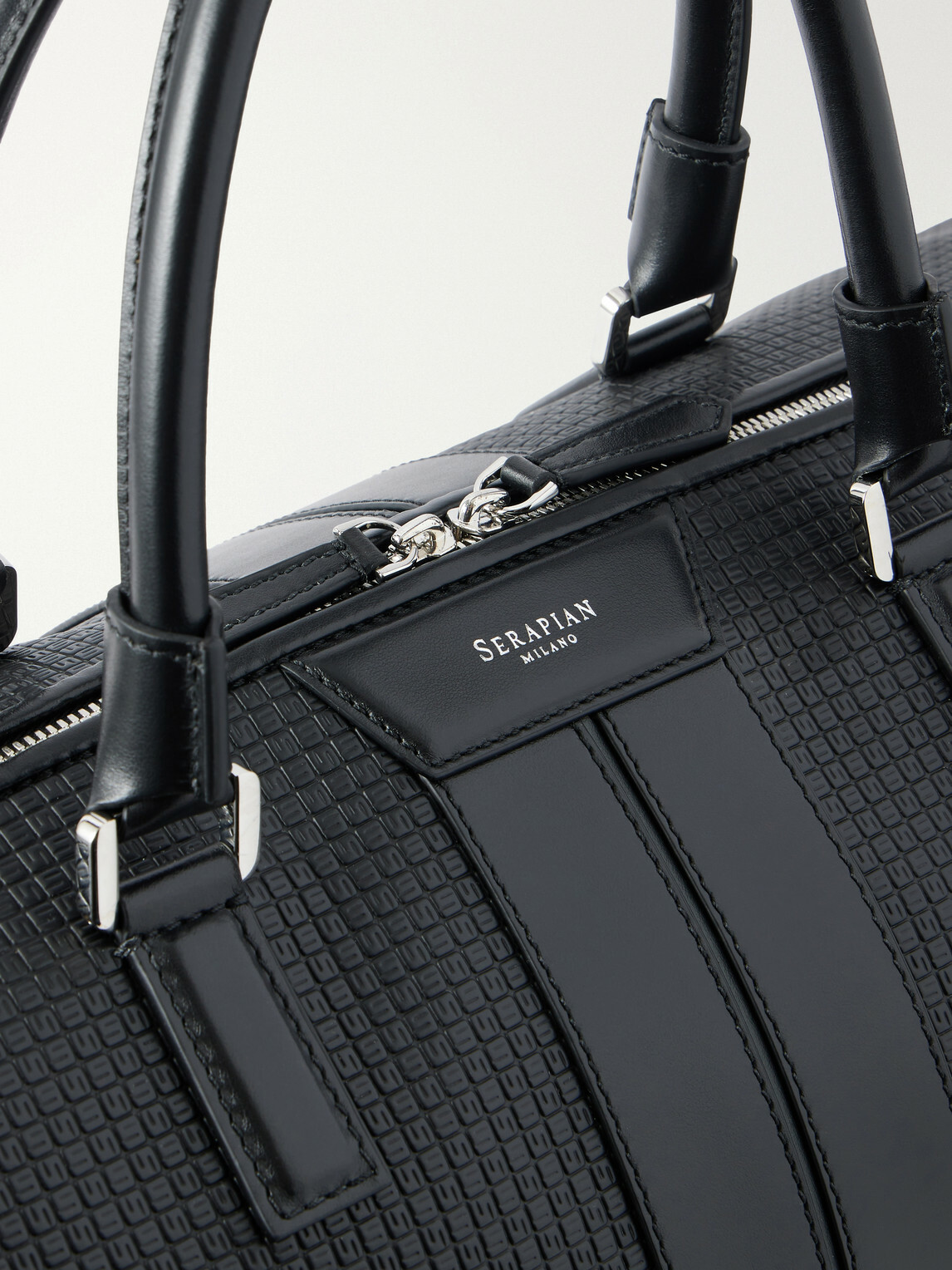 Serapian - Holdall Leather-Trimmed Coated-Canvas Bag