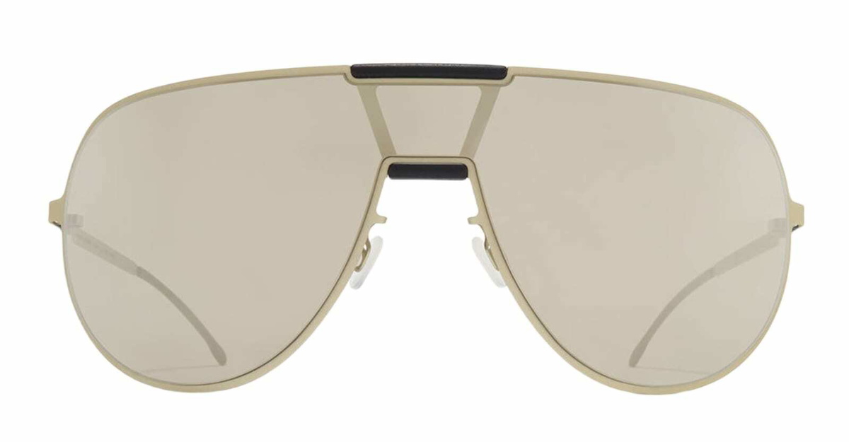 Mykita Mr005 Mh74 - Titan / Black / Electrum Mirror Lens Sunglasses