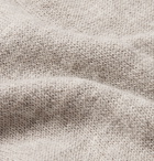 DE BONNE FACTURE - Mélange Alpaca and Wool-Blend Half-Zip Sweater - Gray