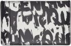 Alexander McQueen Black & White Graffiti Card Holder