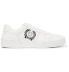 Versace - Logo-Print Leather Sneakers - White