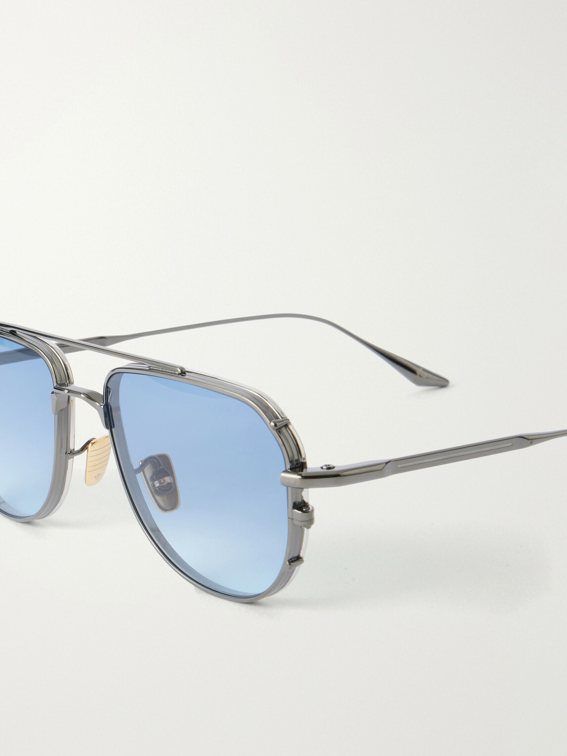 Jacques Marie Mage - Cendrars Aviator-Style Titanium Sunglasses