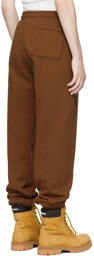 drew house SSENSE Exclusive Brown Cartoon Font Lounge Pants