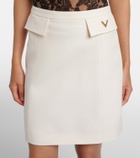Valentino Crepe Couture VGold miniskirt