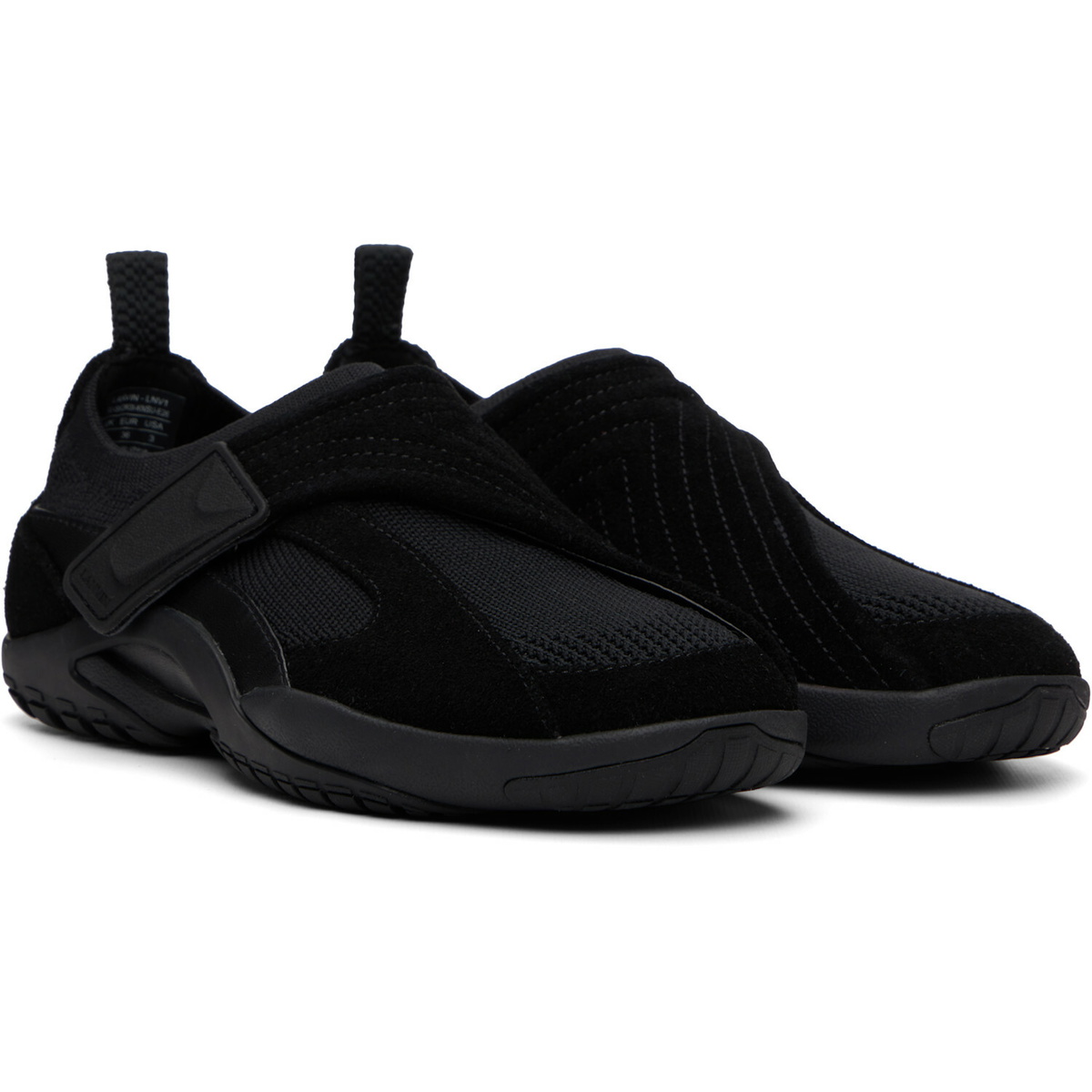 Lanvin Black LNV1 Knit & Suede Sneakers
