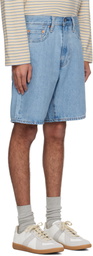 Levi's Blue 468 Stay Loose 9 Denim Shorts