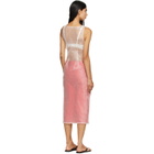 RESCHA SSENSE Exclusive Pink Dharee Transparent Midi Dress