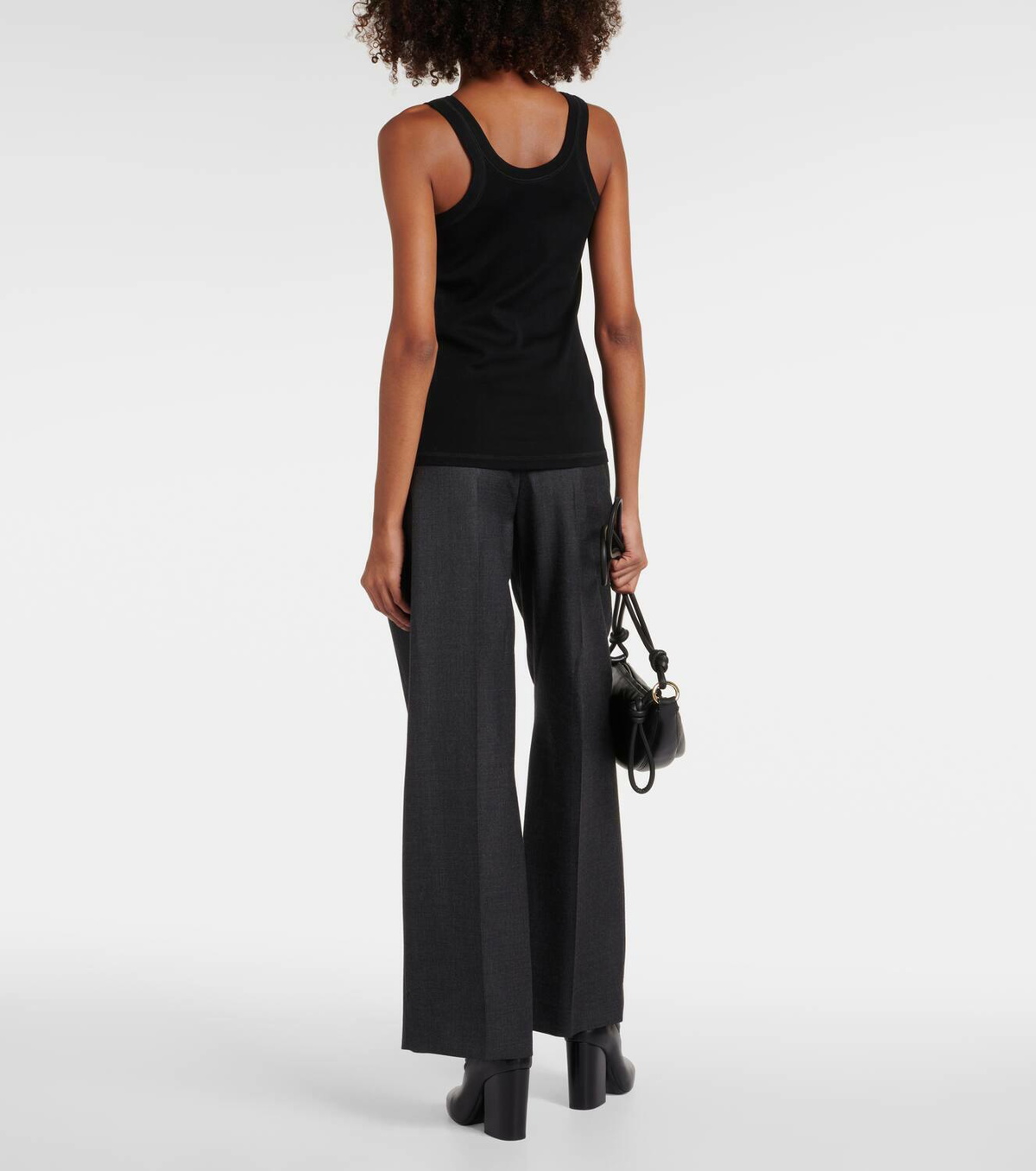 Lemaire Ribbed-knit cotton tank top