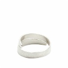 Jil Sander Men's Ancestor Ring 2 in Silver