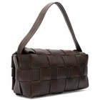 ST. Agni Women's Woven Envelope Slim Tote in Chocolate 