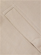 Brioni - Linen, Wool and Silk-Blend Blouson Jacket - Neutrals