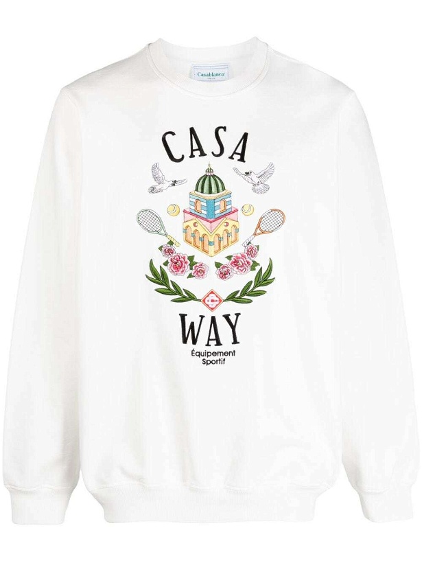Photo: CASABLANCA - Logo Organic Cotton Sweatshirt