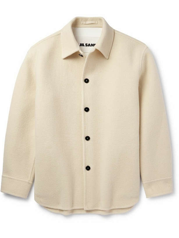 Photo: Jil Sander - Oversized Wool-Flannel Overshirt - Neutrals