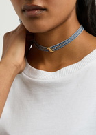 Aliita Dino Cowboy Cord Wrap Necklace - Blue - One Size
