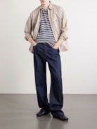 Folk - Striped Slub Cotton-Jersey T-Shirt - Neutrals