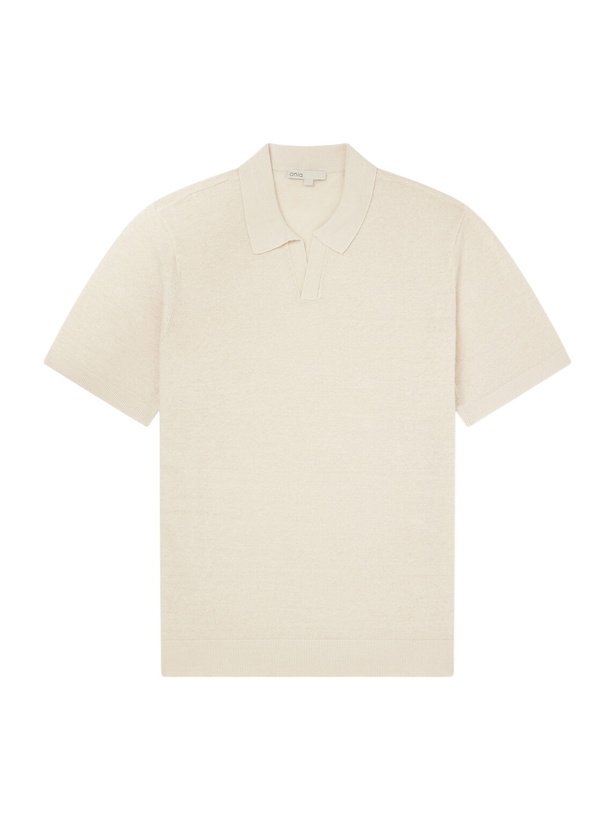 Photo: Onia - Johnny Linen Polo Shirt - Neutrals
