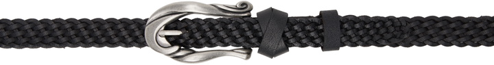 Photo: Fax Copy Express Black Twisted Hardware Belt