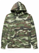 Acne Studios - Franklin Crystal-Embellished Camouflage-Print Cotton-Jersey Hoodie - Green