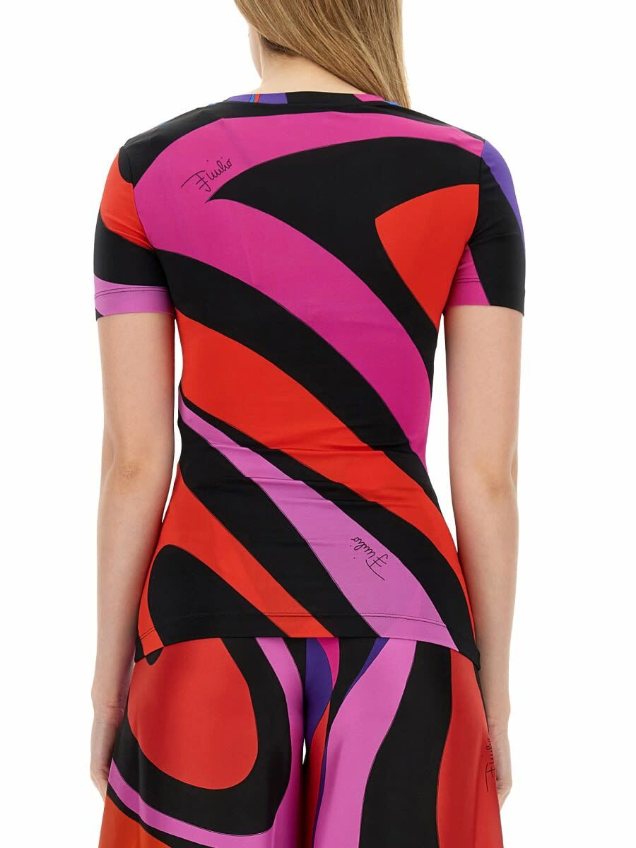 Pucci Marble Print T-shirt Emilio Pucci