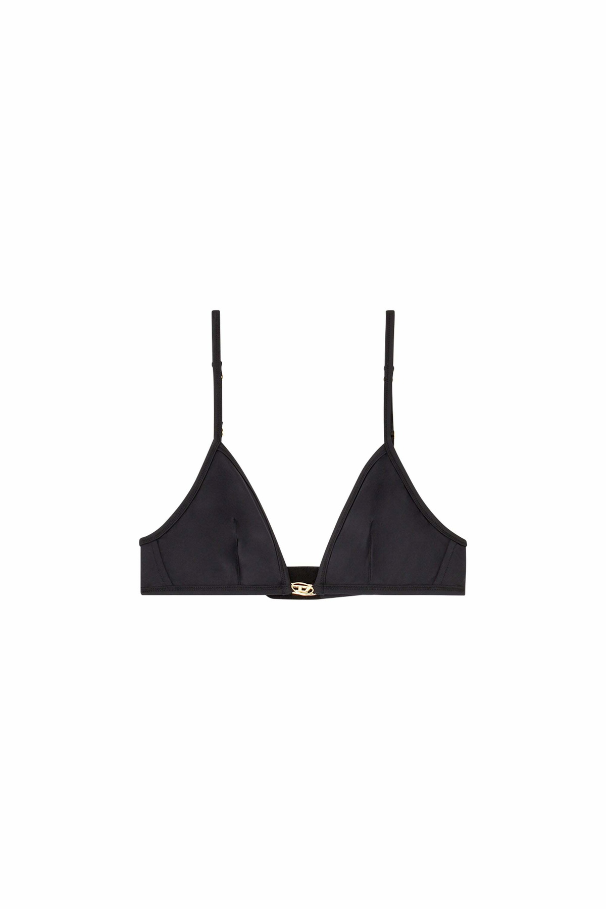 Diesel Triangle bra in nylon with Oval D detail - Bras Womens in Black