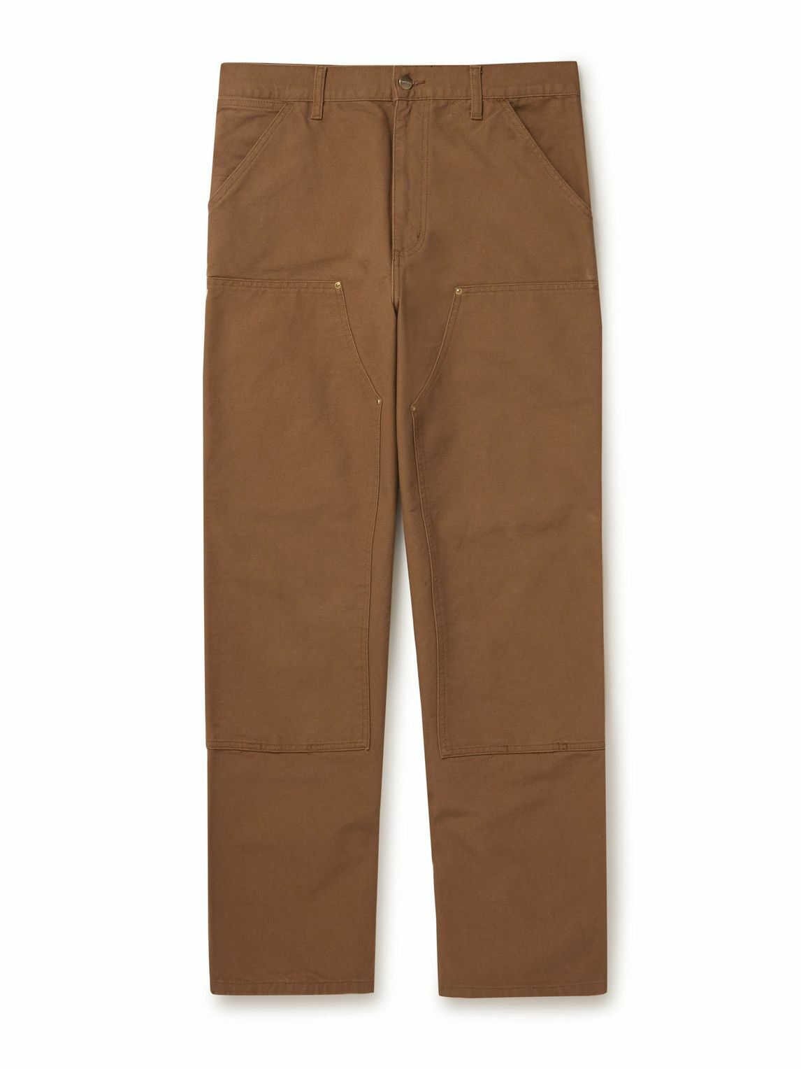Carhartt WIP - Double Knee Straight-Leg Cotton-Canvas Carpenter Trousers - Brown