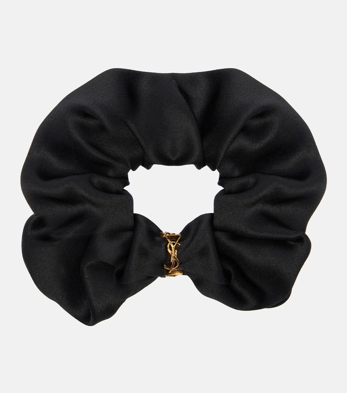 Saint Laurent Cassandre silk satin scrunchie