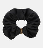 Saint Laurent Cassandre silk satin scrunchie