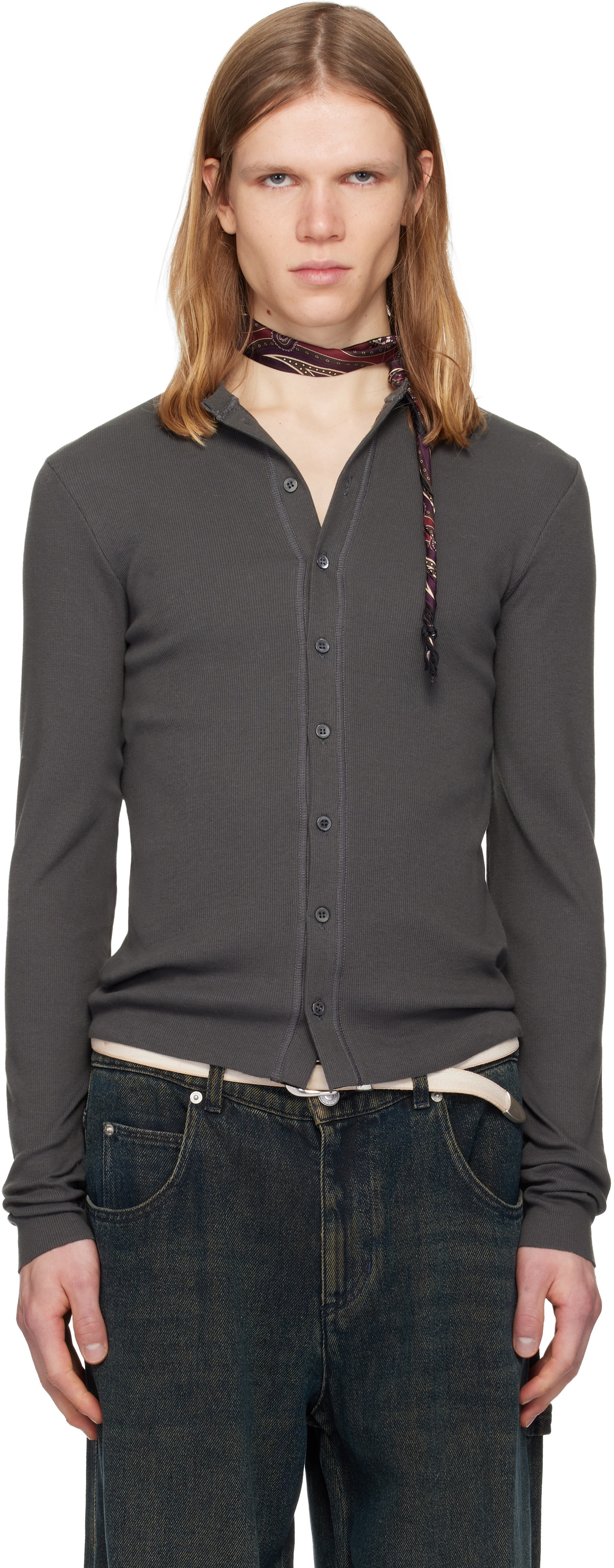 Magliano Gray 'Nudo' Serafino Cardigan
