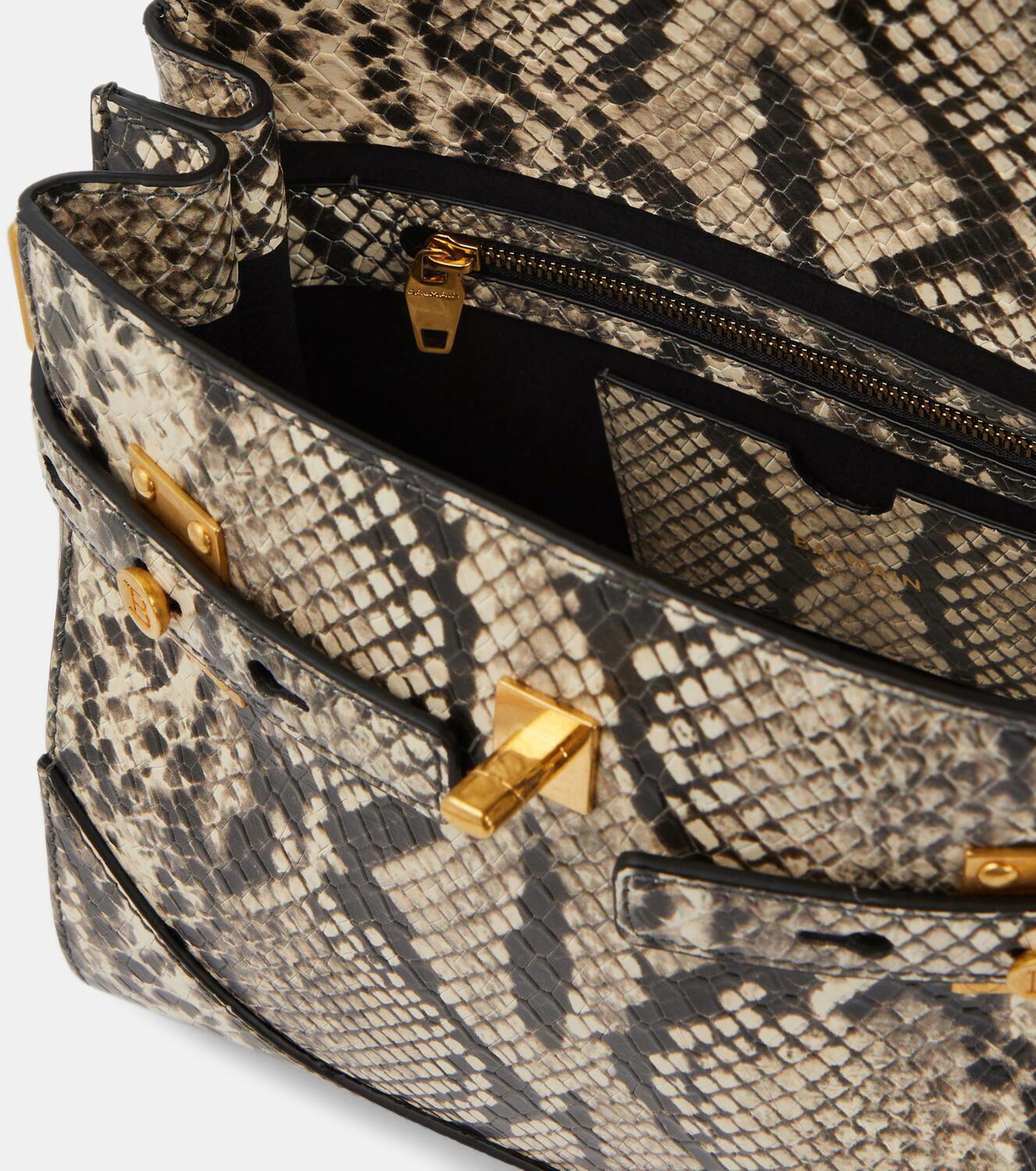 Balmain B-Buzz 23 snake-effect leather shoulder bag