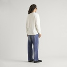 END. Worn Established LS T-shirt in Smoke White