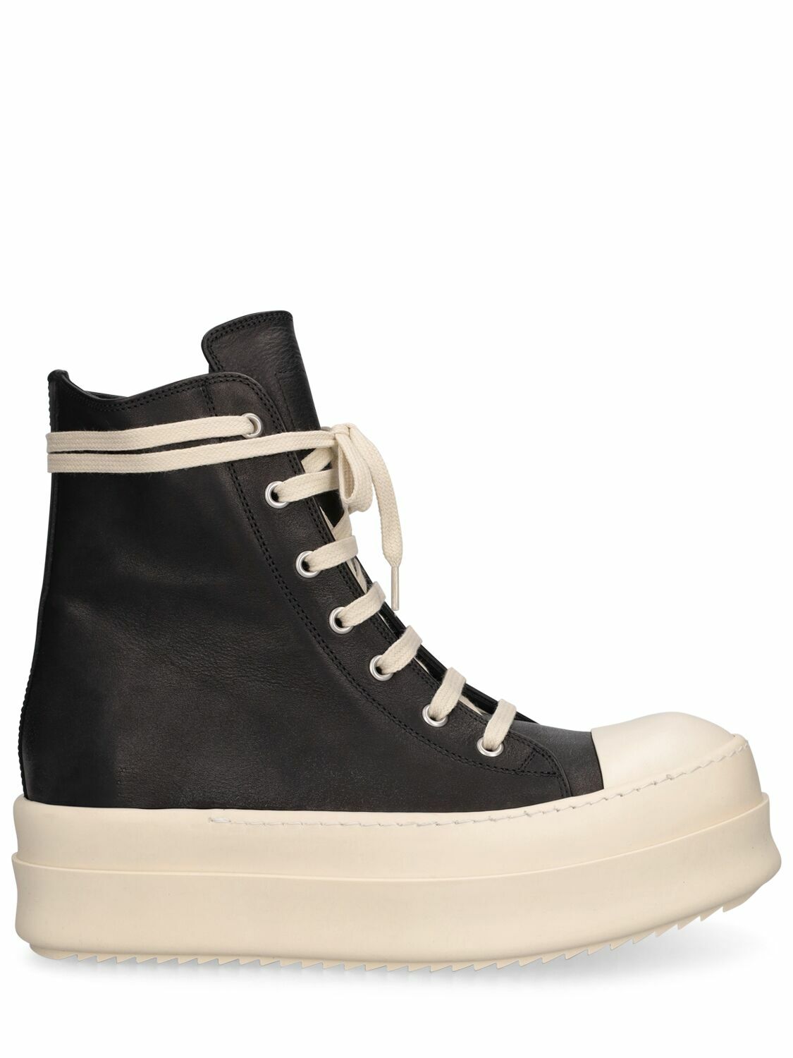 RICK OWENS - 40mm Mega Bumper Leather Sneakers Rick Owens