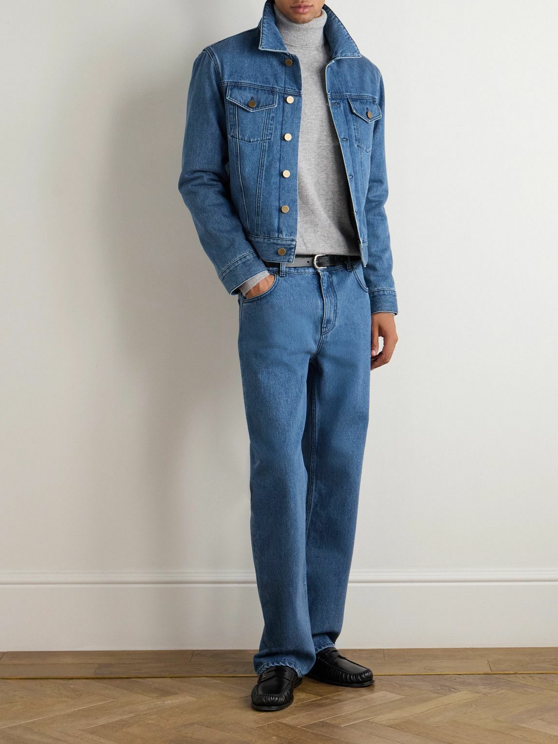 Gabriela Hearst - Barry Slim-Fit Denim Trucker Jacket - Blue